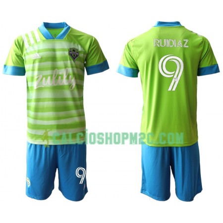 Seattle Sounders Ruidiaz 9 Bambino Maglia Prima 2020/2021 Manica Corta (+ Pantaloncini)